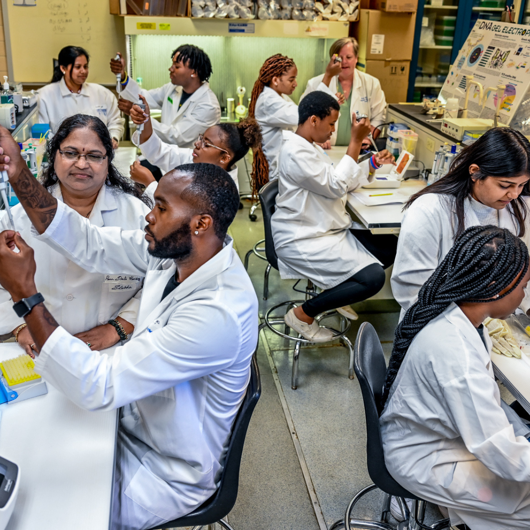 FVSU Students working in a university laboratory